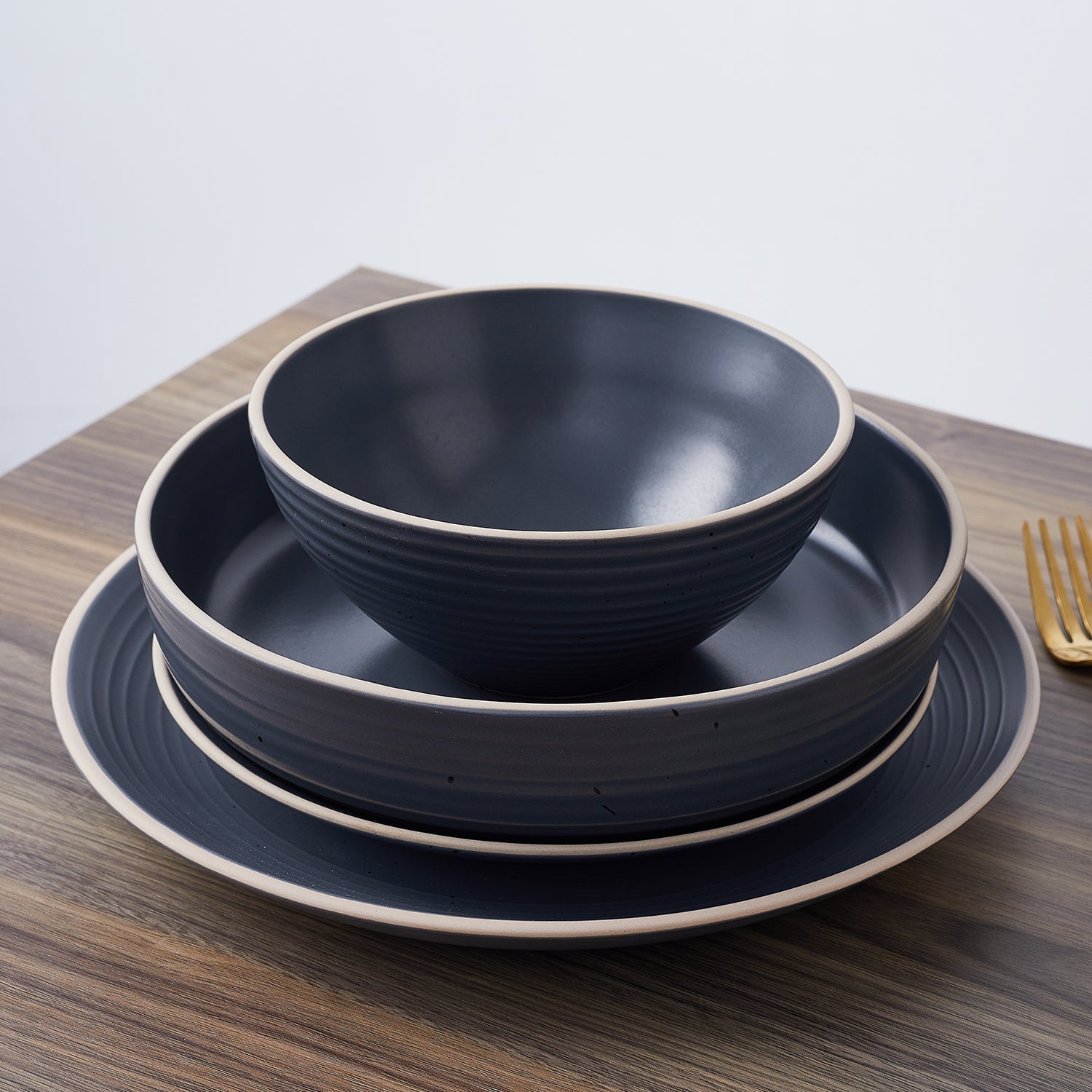 mercvo mercvoware Dinnerware mercvo - mercvoilable in Charcoal, Green, Light Gray & Off White, Serves 4 or 8