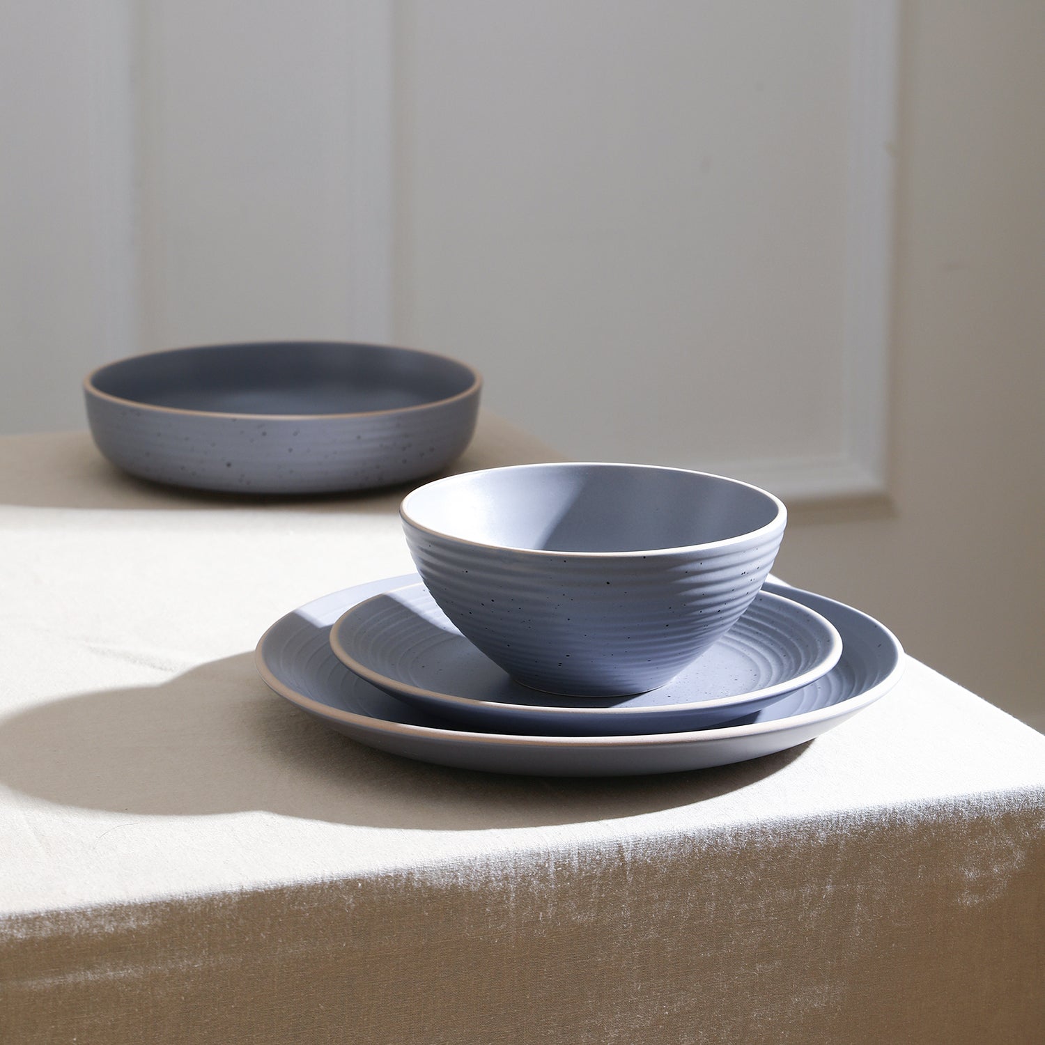 mercvo mercvoware Dinnerware mercvo in Light Gray - Stackable, Versatile, and Stylish for 4 or 8 People