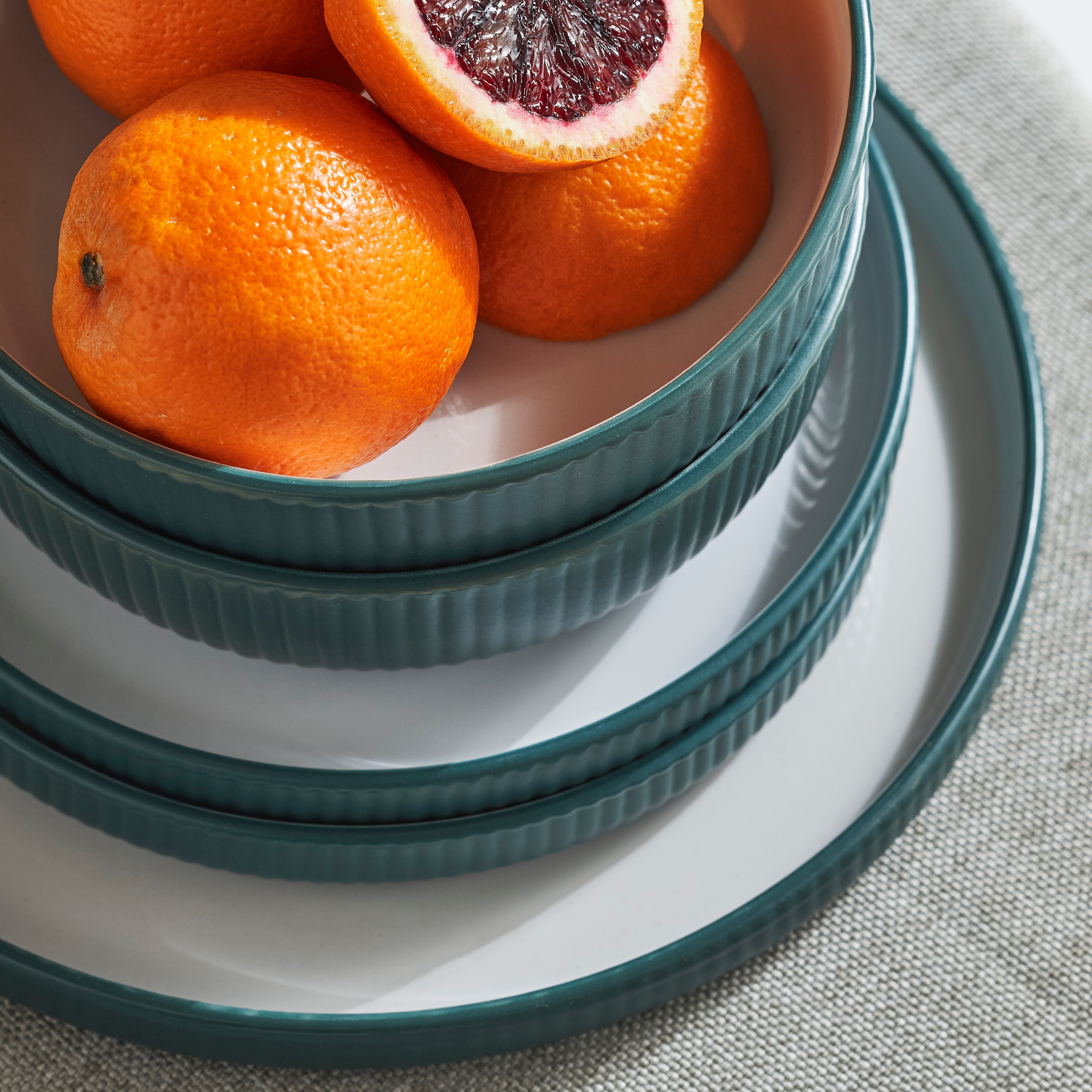 mercvo Siriano mercvo mercvoware Dinnerware mercvo in Green - mercvoilable for 4 or 8 Servings, Ideal for Daily & Special Occasions