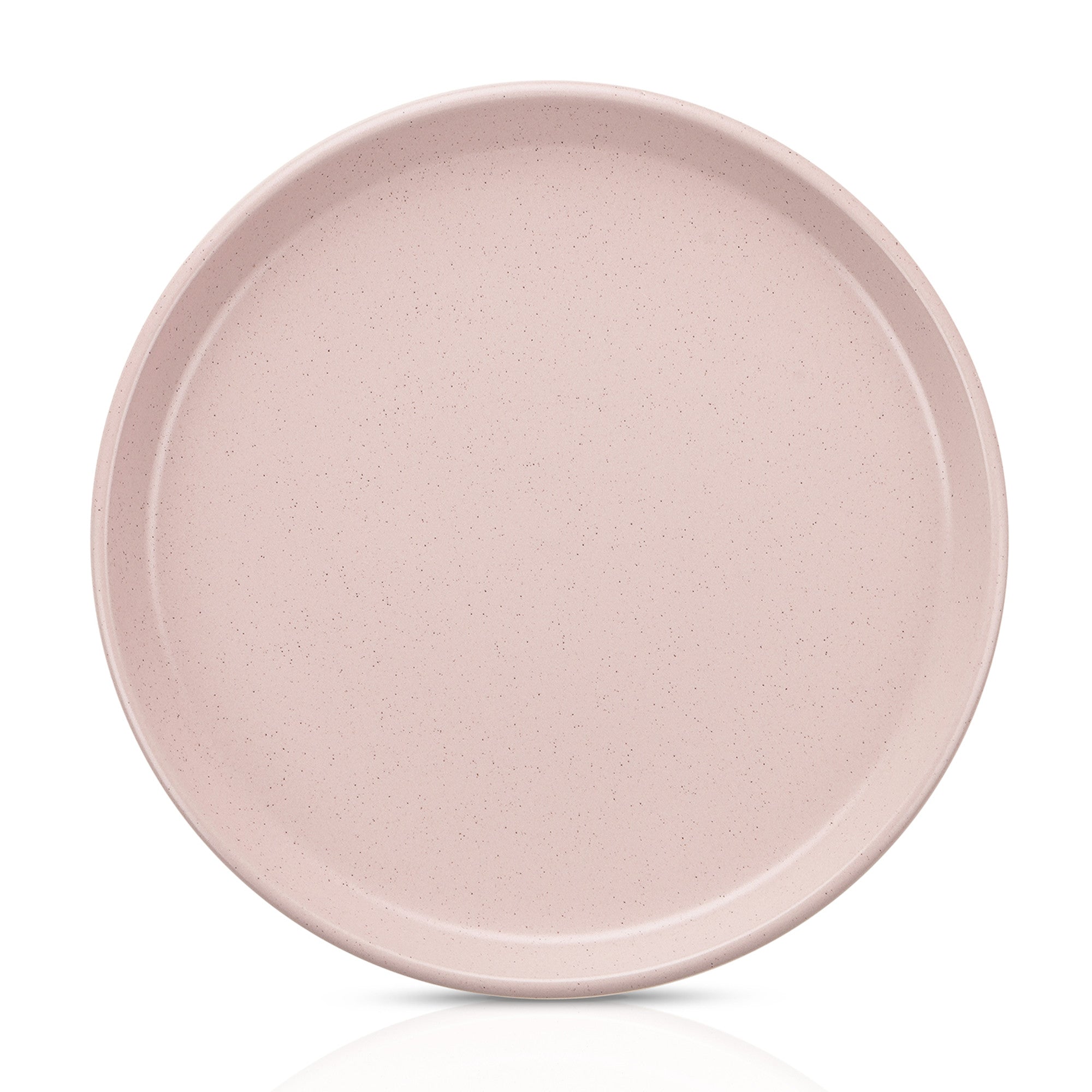 mercvo mercvoware Dinner Plate - Pink mercvo: 4 - Piece High - Quality, Versatile Dinnerware with Speckled Design for Everyday Use