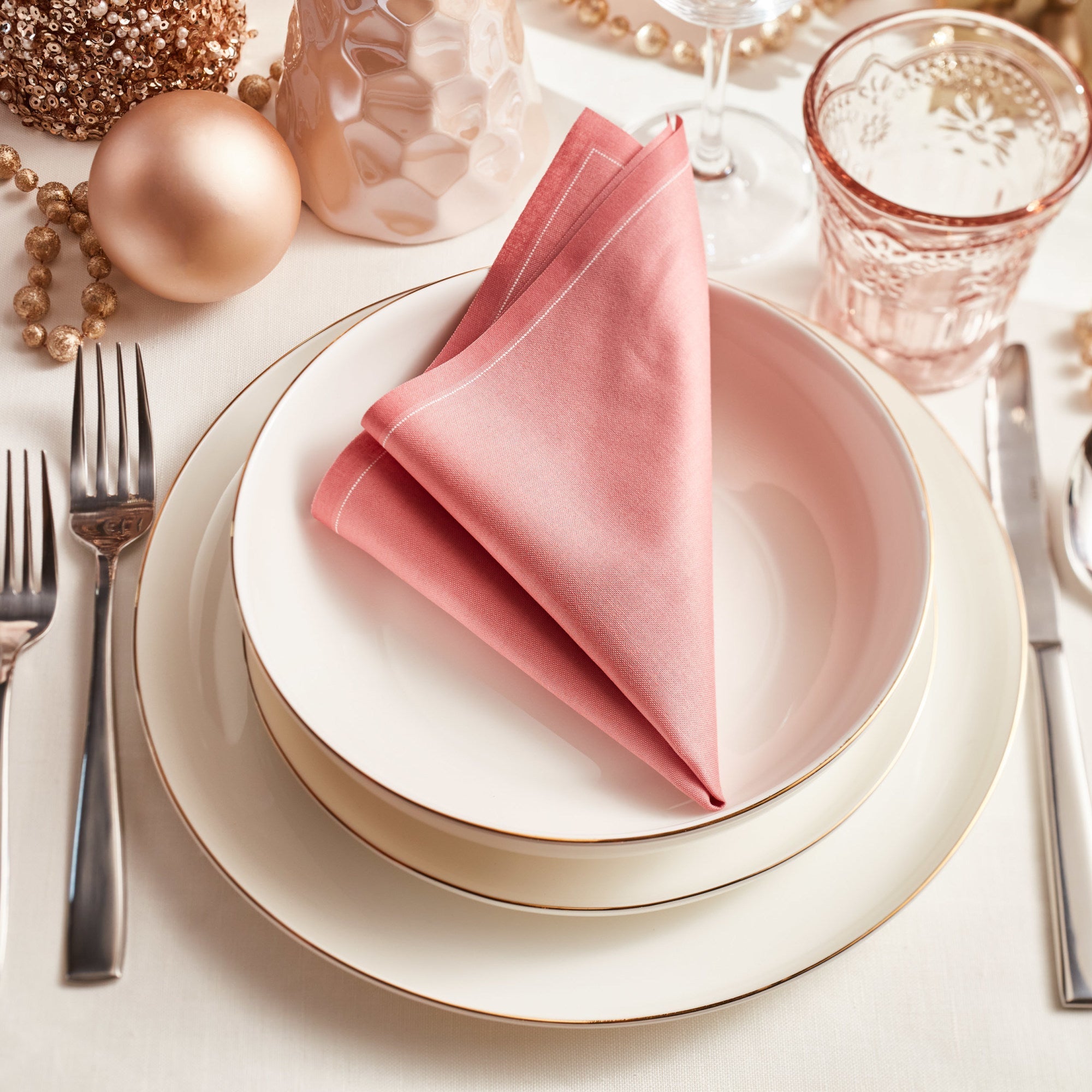 mercvo Bone China Dinnerware mercvo in White And Gold - Elegant, Versatile & Durable for 4 or 8 Servings