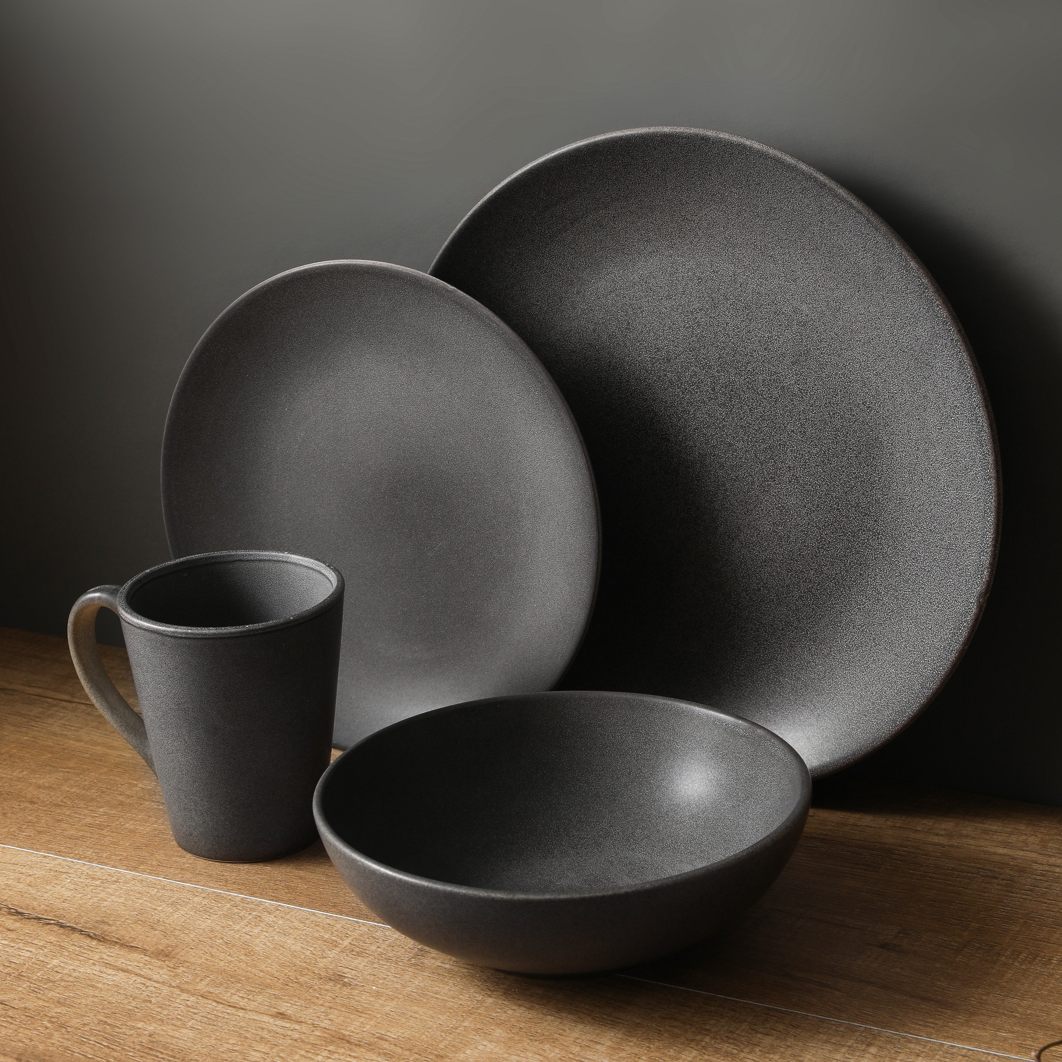 mercvo mercvoware Dinnerware mercvo - Grey: Durable, Modern & Versatile for 4 or 8 People, Ideal for Any Meal