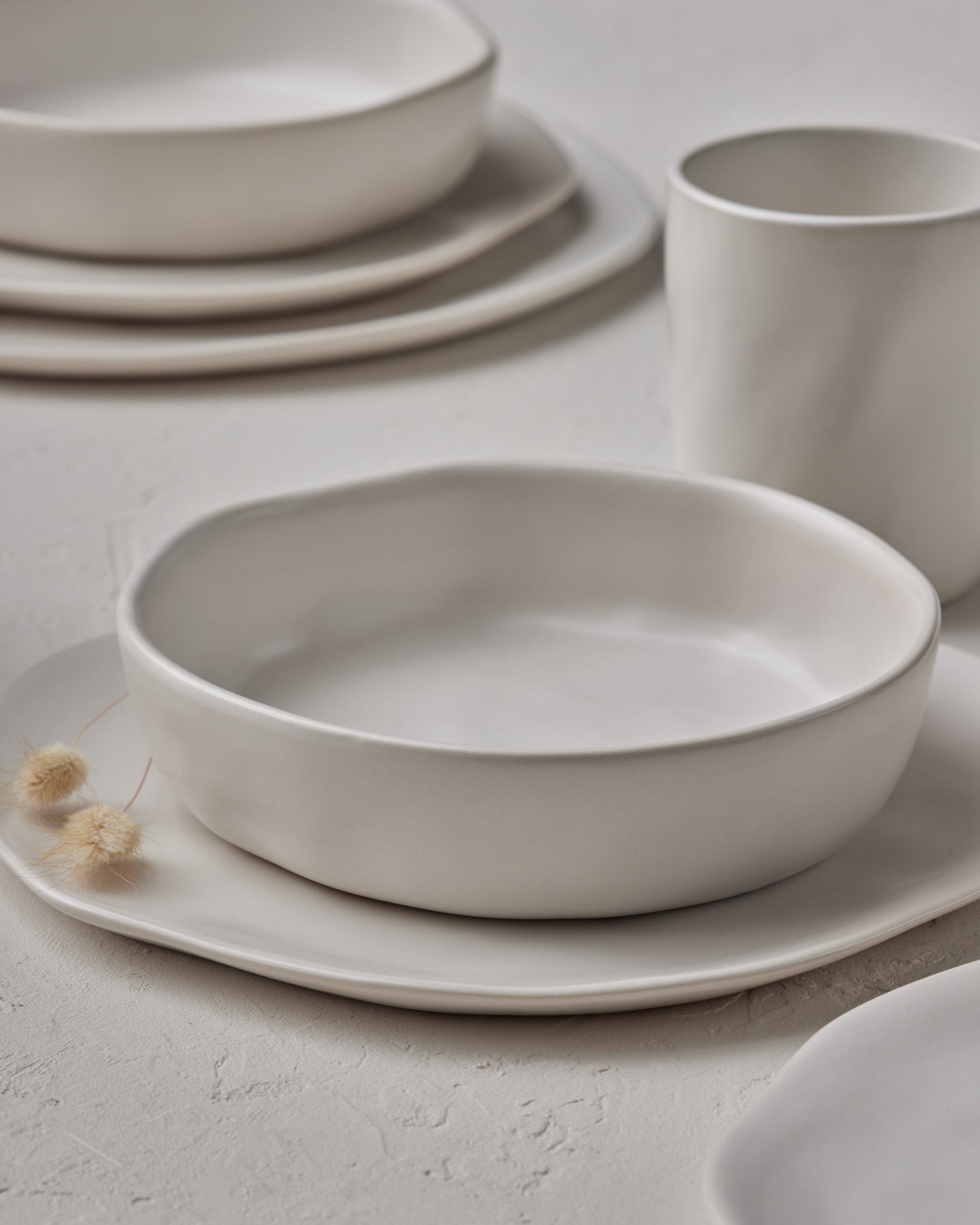 mercvo mercvoware Dinnerware mercvo in Beige - Versatile, Rustic, and Functional for 4 or 8 People