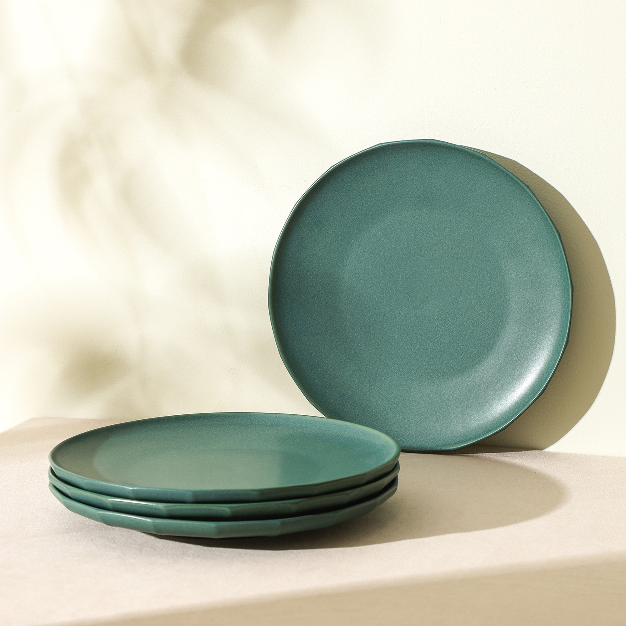 mercvo mercvoware Dinner Plate - Green: High - quality Ceramic, 10 - 12 inches, Minimalist Design for Everyday Dining