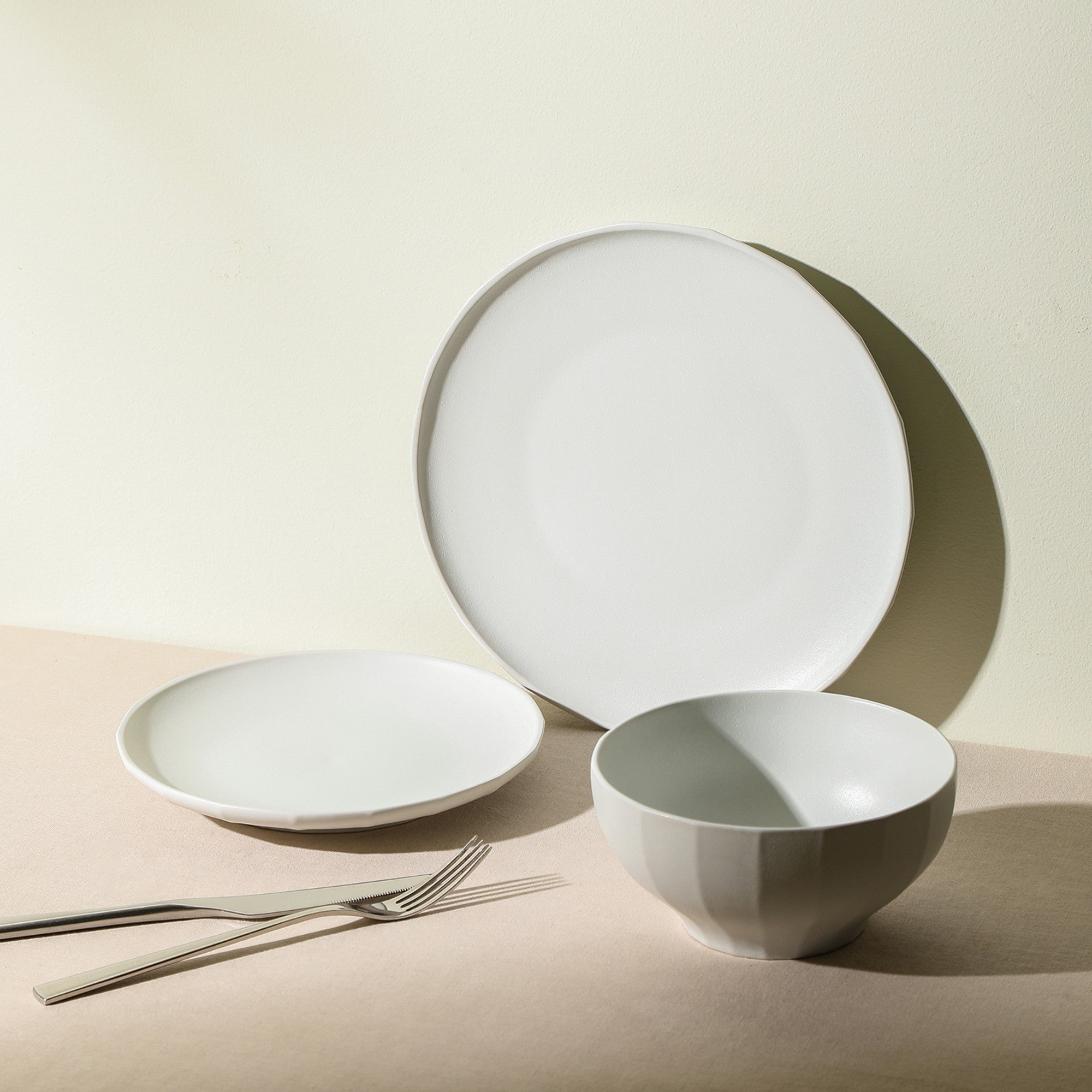 mercvo mercvoware Dinnerware mercvo - Beige: High - Quality Ceramic Tableware for 4 or 8, Ideal for Various Dining Occasions