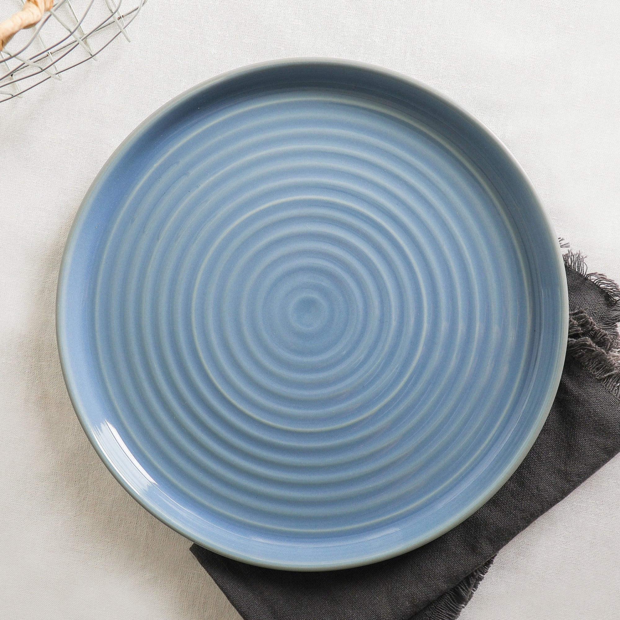 mercvo mercvoware Dinnerware mercvo in Blue and Grey - High - Quality, Stackable, Ideal for 4 or 8 People