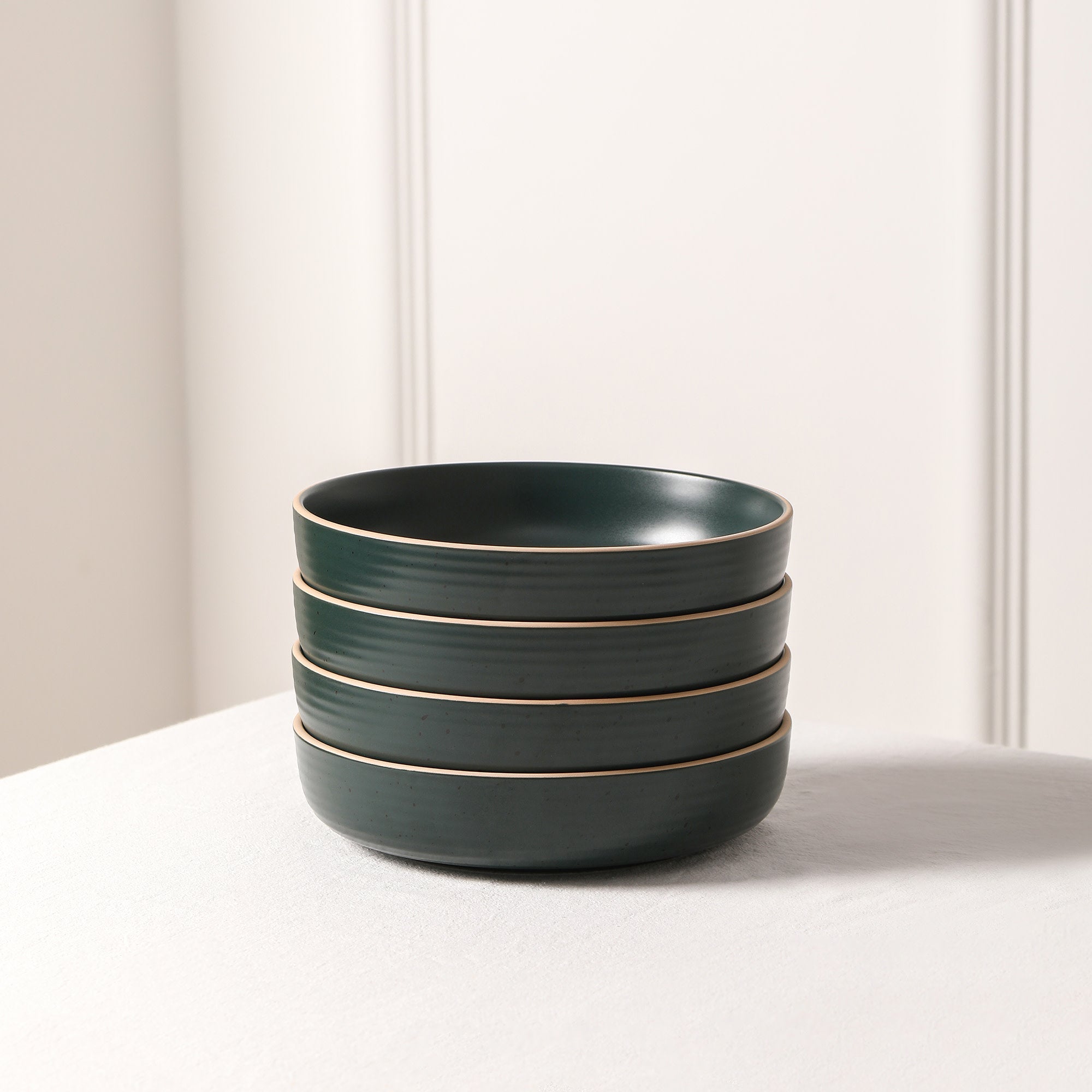 mercvo mercvoware Dinnerware mercvo in Dark Green - Service for 4 or 8, Ideal for Everyday and Gatherings