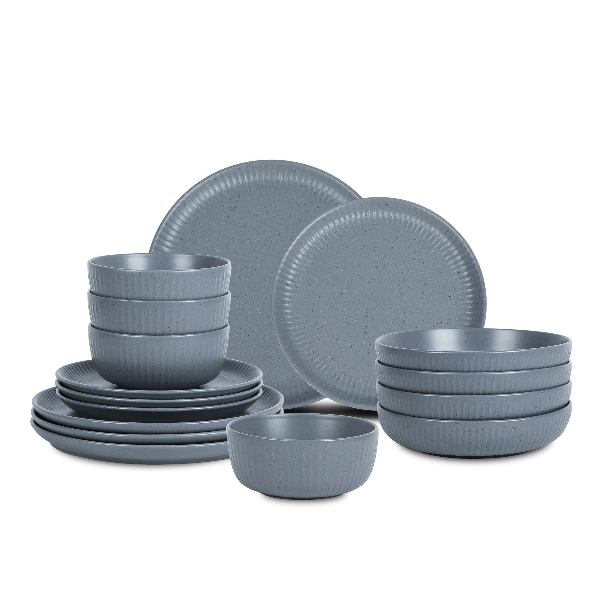 mercvo mercvoware Dinnerware mercvo - Grey: High - Quality, Modern Design for Everyday and Entertaining, Suitable for 4 - 6 People