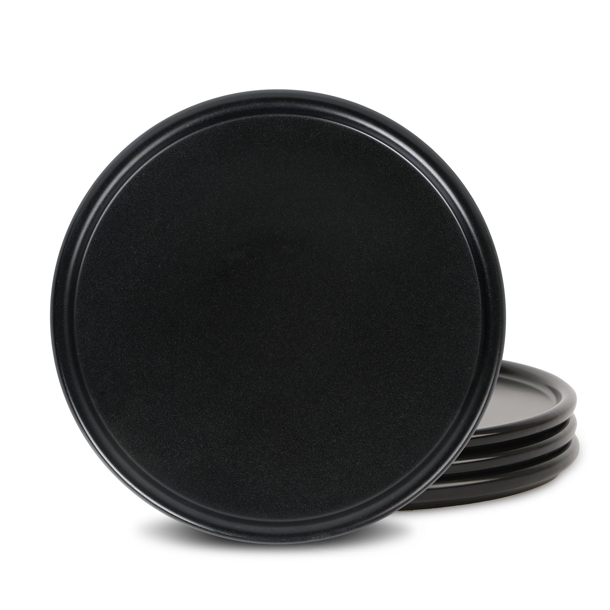 mercvo mercvoware Dinner Plate - Black: A Classic with Versatile Nested Matte Black Trays for Dining and Decor