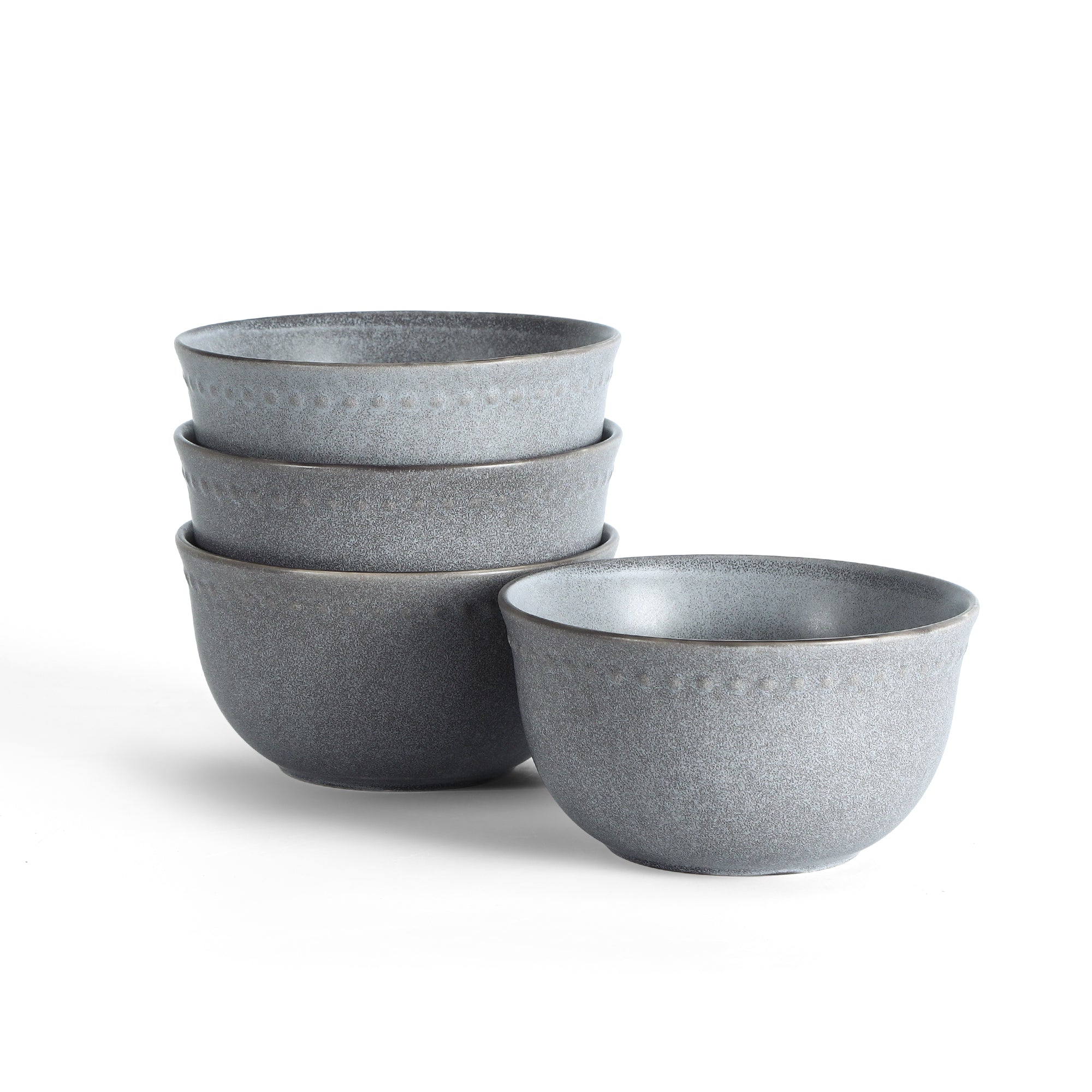 mercvo mercvoware Bowl mercvo - Grey: 5–6 In. Dia. Dinner Bowls, Microwave & Dishwasher Safe, mercvo for 4 or 8