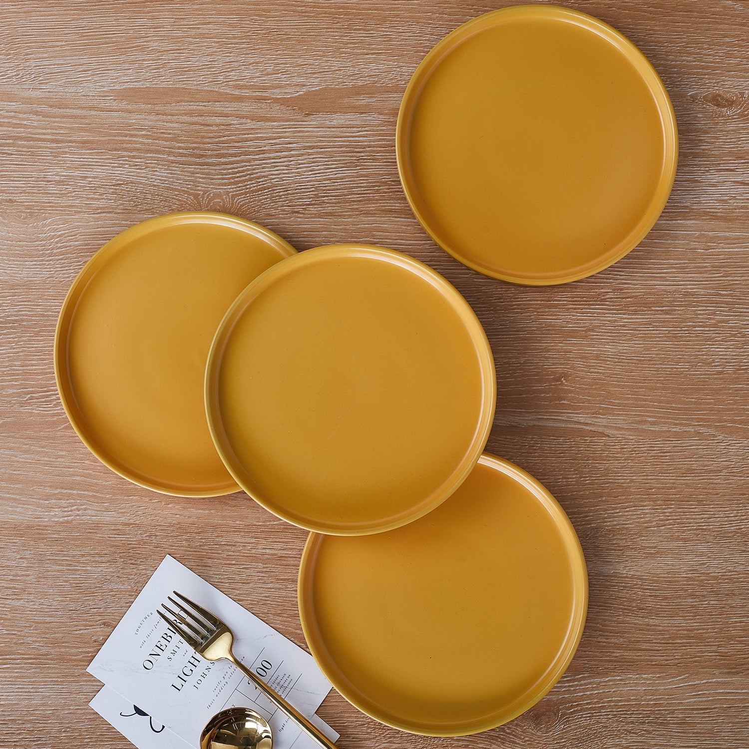 mercvo mercvoware Dinnerware mercvo in Yellow - 4 or 8 Servings, Minimalist Design, Ideal for Everyday Dining