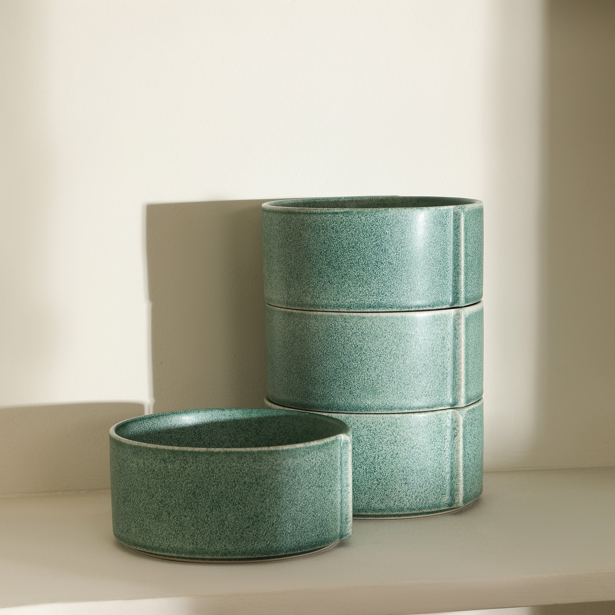 mercvo mercvoware Bowl - Green: A Versatile mercvo of Muted Teal Nesting Ceramic Bowls for Kitchen & Home Decor