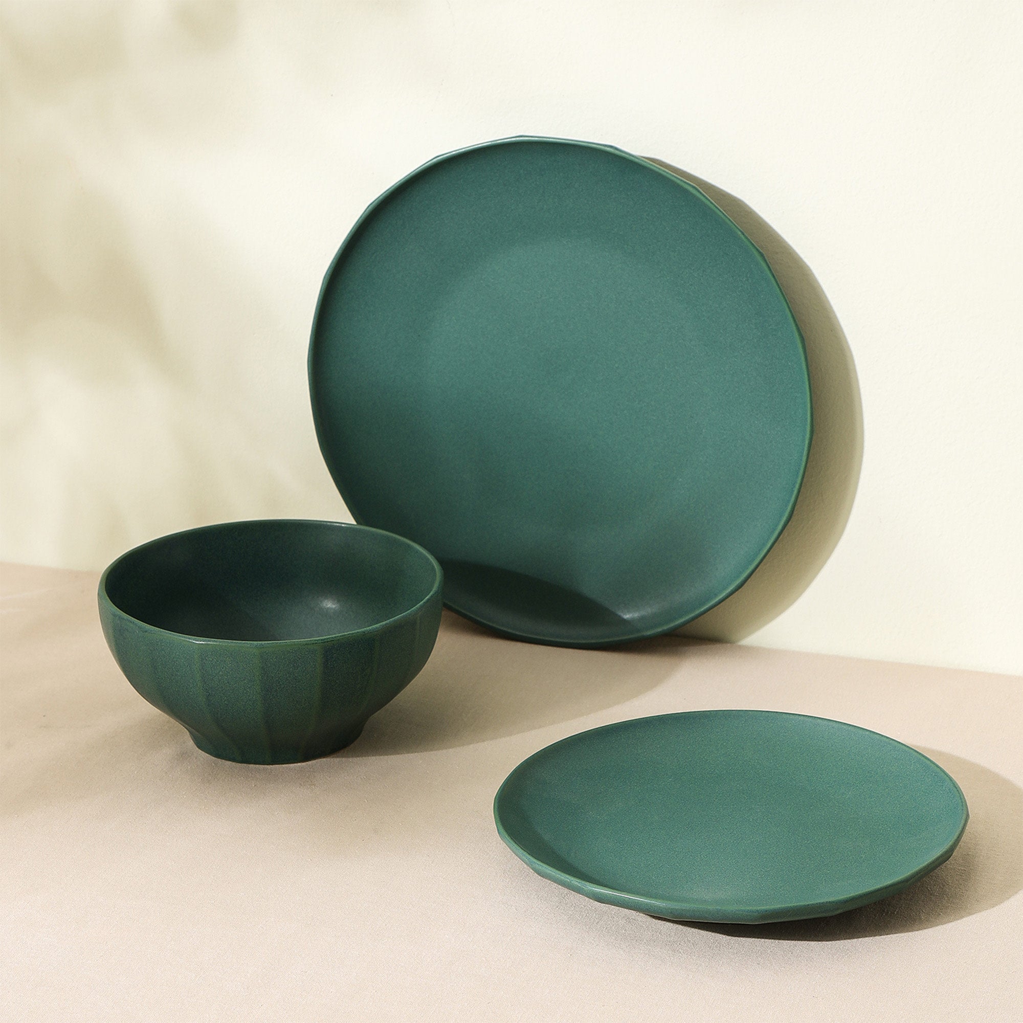 mercvo mercvoware Dinnerware mercvo in Green - High - Quality Ceramic, Versatile for Any Occasion, Service for 4 or 8