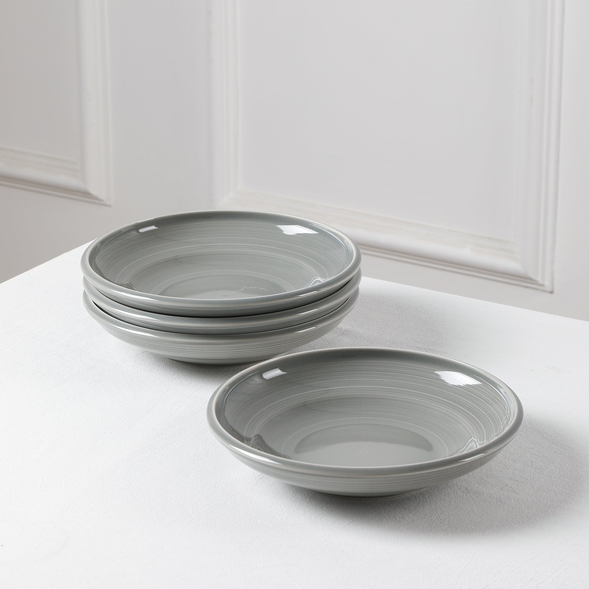 mercvo mercvoware Dinnerware mercvo - Grey: High - Quality Ceramic mercvo for Everyday and Formal Dining, mercvoilable in Service for 4 or 8