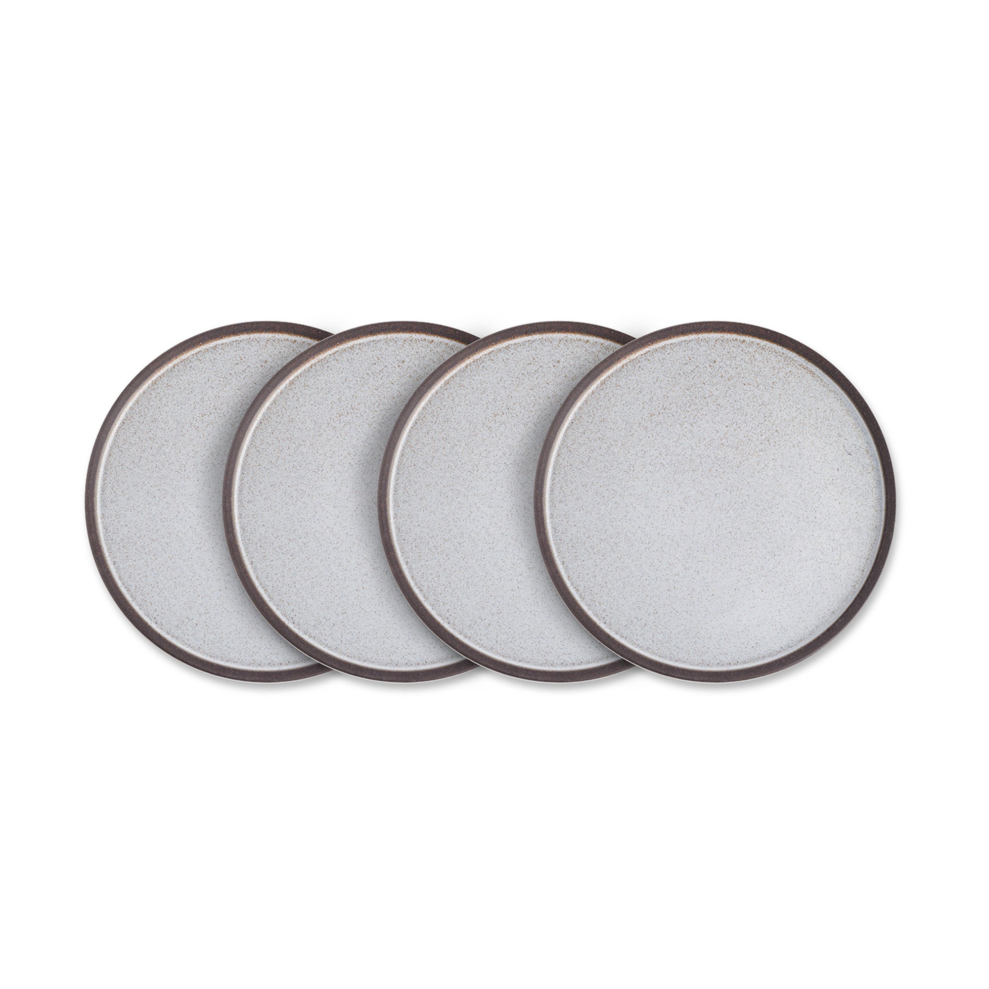 mercvo mercvoware Salad Plate mercvo - Gray - Green - Blue | 4 Stackable Ceramic Plates for Versatile Dining