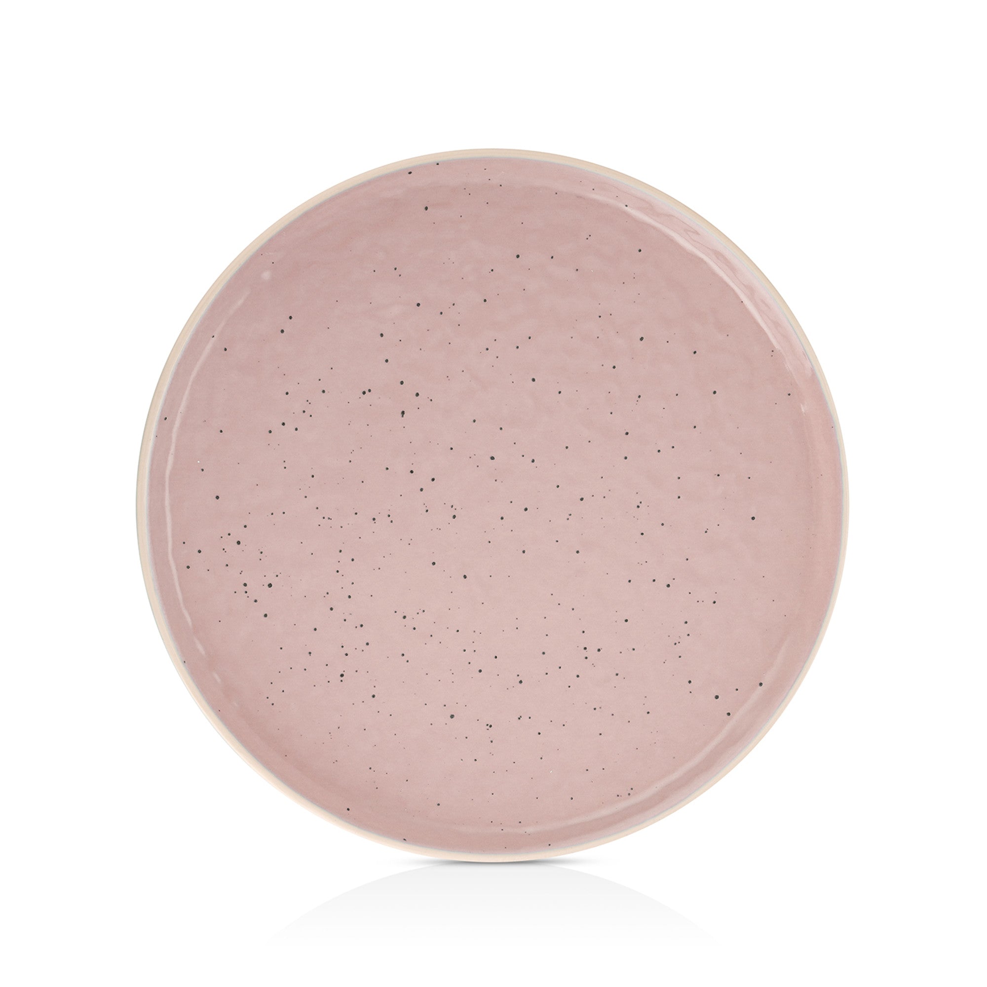 mercvo mercvoware Salad Plate - Pink: High - Quality Ceramic Dishware mercvo with Speckled Design, Multiple Sizes, Ideal for Dining and Decor